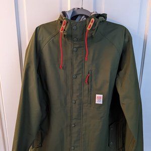 DISCONTINUED Men's Large Topo Trench Coat 3L in Olive Green